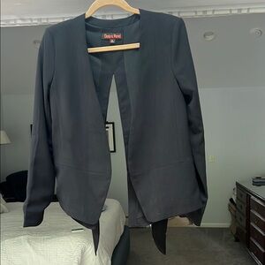 Chico's Elegant Black Open Front Jacket